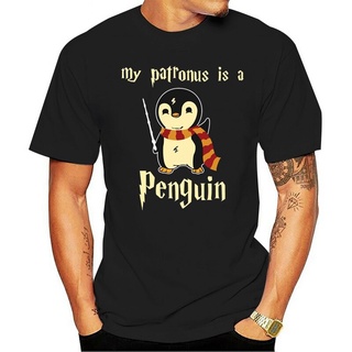 ถูกสุดๆเสื้อยืดแขนสั้นลําลอง ผ้าฝ้าย พิมพ์ลาย My Patronus is a hot Penguin แฟชั่นฤดูร้อน สําหรับผู้ชาย 2022 2022รหัสเต็ม