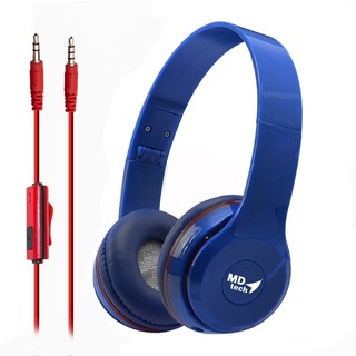 หูฟัง HeadSet MD-TECH (HS6) Blue