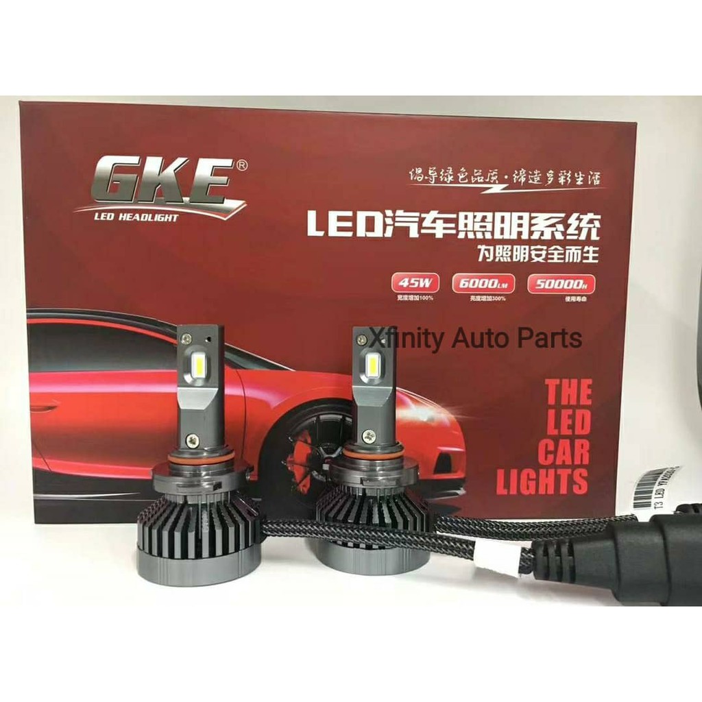 ไฟหน้ารถ LED 55W 6000K สีขาว H1/H7/H11/9005/9006 หลอดไฟ LED คุณภาพสูง Bright LED