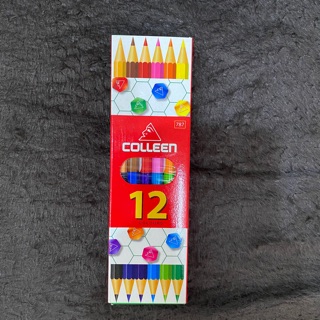 ดินสอสี สีไม้ คอลลีน Colleen color pencil 6 แท่ง 12 สี