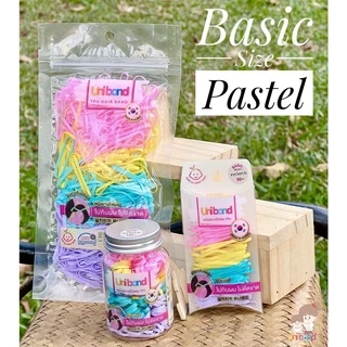 Uniband หนังยางรัดผม ไม่กินผม ไม่ดีดขาดง่าย TPU Basic Size : Pastel