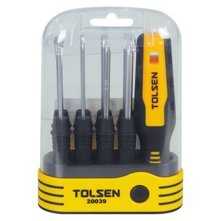 ไขควง ไขควงอเนกประสงค์ TOLSEN 9 ชิ้น/ชุด เครื่องมือช่าง เครื่องมือช่าง ฮาร์ดแวร์ SCREWDRIVER SET TOLSEN 9 EA/SET