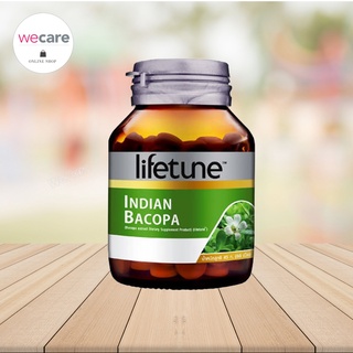 Lifetune Indian Bacopa 60 เม็ด ไลฟทูน อินเดียน บาโคปา สารสกัดจากพรมมิ บำรุงสมองและการจดจำ