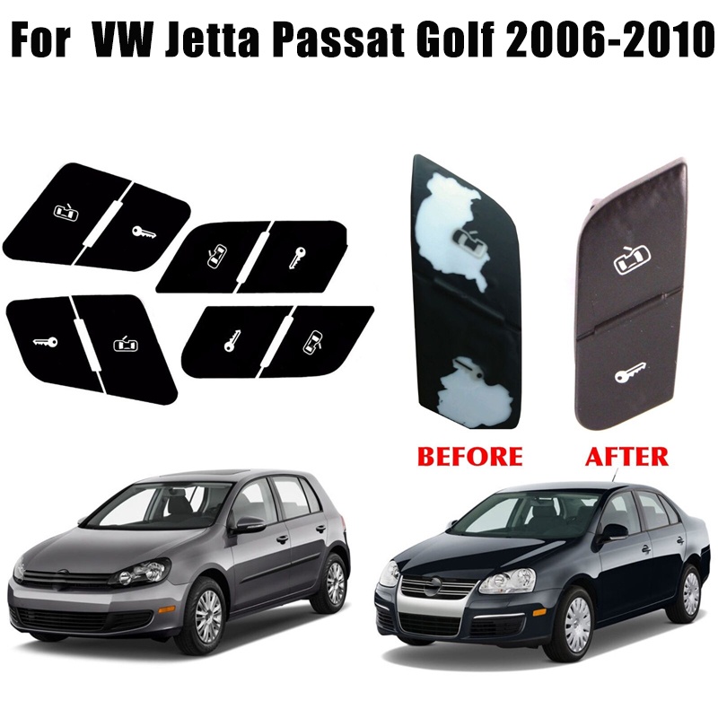 Car Door Lock Switch Button Repair Stickers For Volkswagen VW Jetta