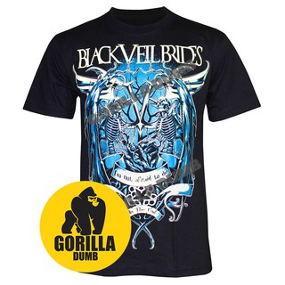 Gorilladumb เสื้อยืดลายวงดนตรี Black Veil Brides Rock Music สีดำ