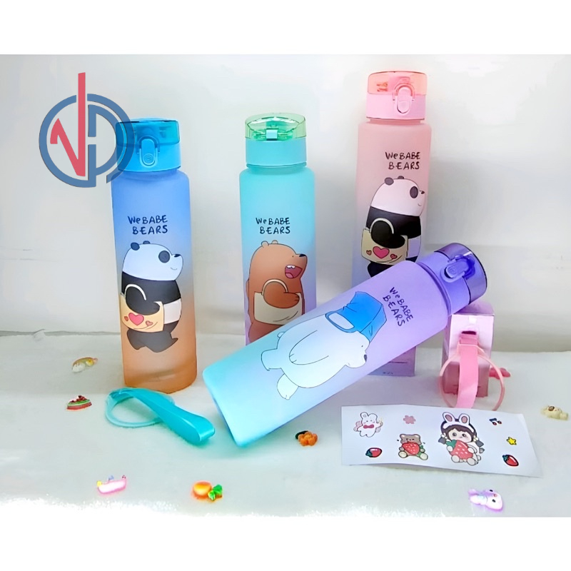 1L 900ml BEAR BOTTLE CHILDRENS DRINKLEING BOTTLE RAINBOW GRADW BABE BEARS ฟรีบรรจุ BUBBLE VD
