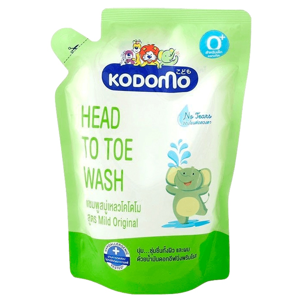 LeeMert ครีมอาบน้ำ แชมพู สระผม เด็ก โคโดโม Kodomo Baby Shampoo 380ML ยาสระผม เด็ก โคโดโมะ สูตร มายด์