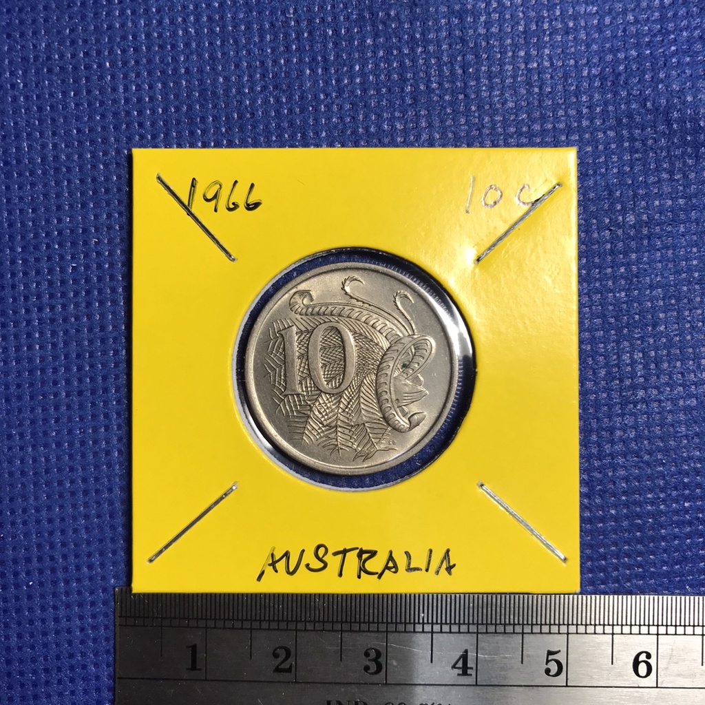 Special Lot No.60153 ปี1966 ออสเตรเลีย 10 CENTS เหรียญสะสม เหรียญต่างประเทศ เหรียญเก่า หายาก ราคาถูก