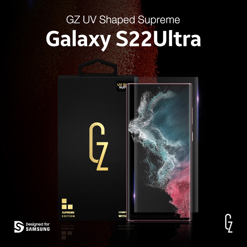 GZ UV Shaped Supreme ฟิล์มกันรอย สำหรับ Samsung Galaxy S22Ultra
