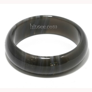 กำไลโมราดำของแท้ Black agate