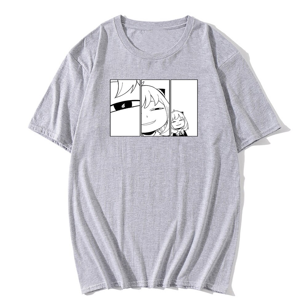 DRG Cartoon Anya  Funny Face Manga Spy X Family T-shirt Men Clothing Cotton TShirts Harajuku T-shirts Graphic Summer Top #2