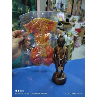 ชุดกุมารทอง ชุดกุมารี ชุดแก้บน ชุดถวาย กุมาร กุมารี ตัดเย็บฝีมือปราณีต พร้อมเครื่องประดับ