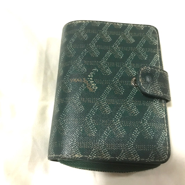 Goyard green wallet มือสองของแท้ พร้อมกล่อง line:ternsupada
