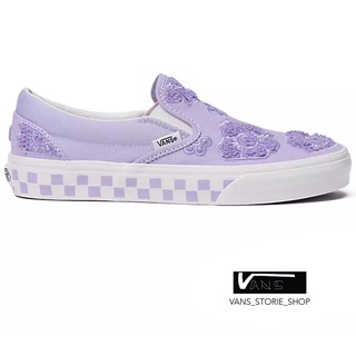 VANS SLIP ON X EM ON HOLIDAY EM ON HOLIDAY MULTI TRUE WHITE SNEAKERS สินค้ามีประกันแท้