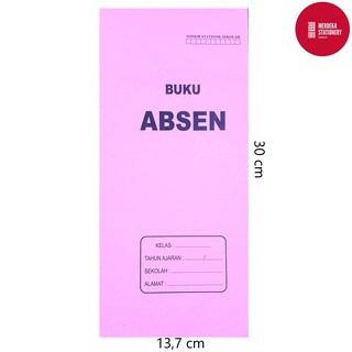Buku/Kertas Absen/Absensi Enter Besar 13,7x30 cm 14 Lembar