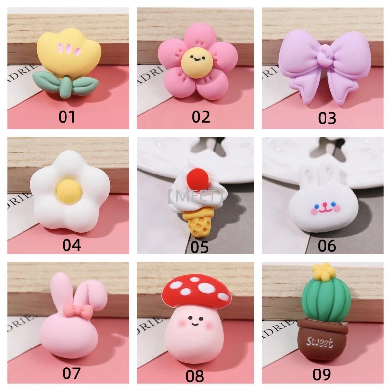 【MEET】1 ชิ้น/ถุง ต้นกระบองเพชร อุปกรณ์ DIY เรซิ่น การ์ตูนน่ารัก แพคเกจวัสดุกาวครีม 3Dสามมิติสต DIYวัสดุทำมือ อุปกรณ์เสริม เคสโทรศัพท์ ตกแต่งเล็บ