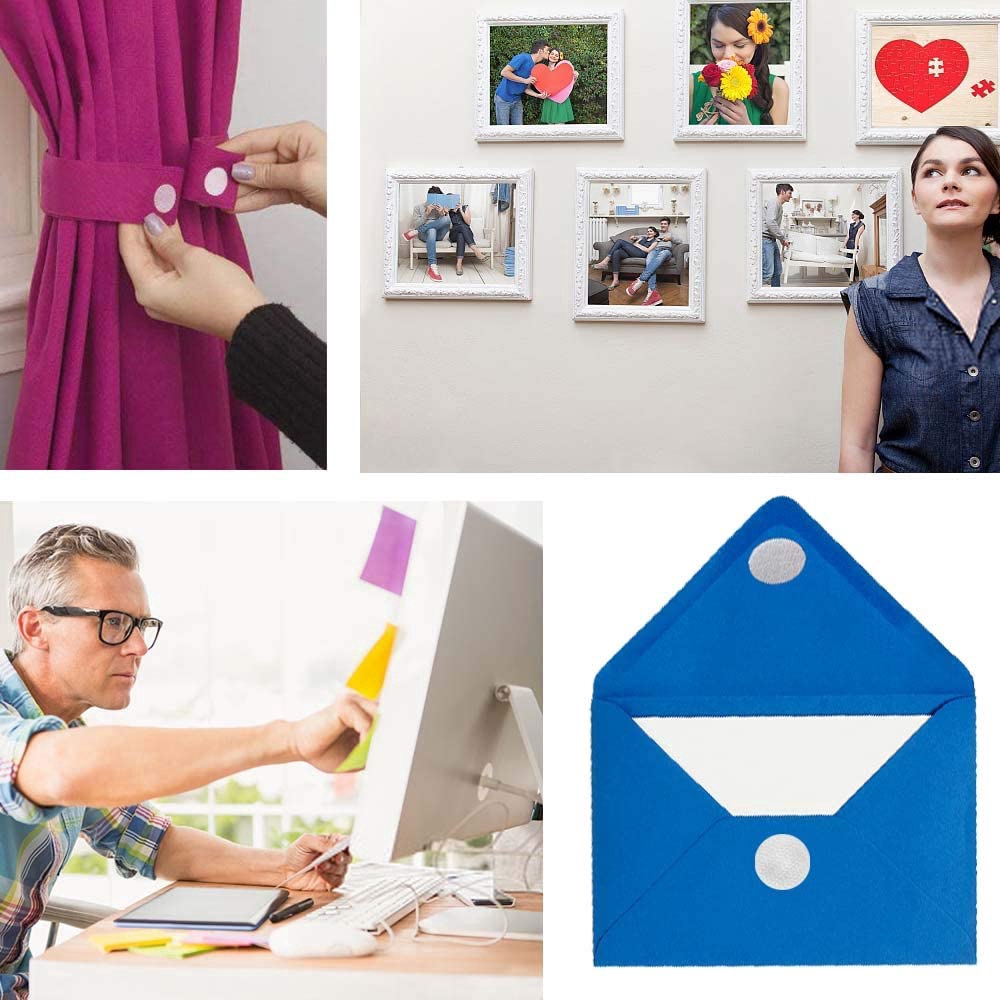 (1000 ชิ้น) (500 คู่) เทปกาว) (ตะขอและห่วงสติ๊กเกอร์) สําหรับห้องเรียนสํานักงาน - รูปที่ 5