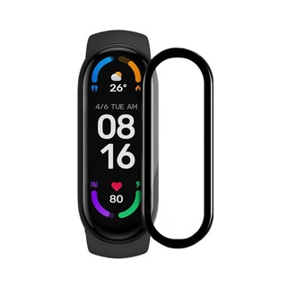 ฟิล์มป้องกันรอยนิ้วมือ 3 มิติสําหรับ Xiaomi Mi Band 6 Pmma Mi 6 ทนทาน
