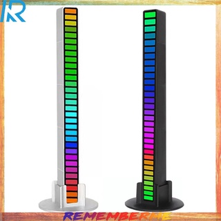 แท่งไฟ 32LED Rgb ควบคุมด้วยเสียงสําหรับตกแต่งรถยนต์