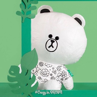 พรีออเดอร์ 3-5 อาทิตย์ ** Brown Go Green หมีบราวน์ 18 cm.