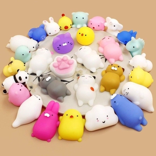 【ของเล่นเด็ก】ของเล่นนุ่ม ๆ Squishy ของเล่นจำลองสัตว์น่ารักมืออยู่ไม่สุข