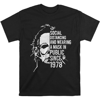 เสื้อยืดสีขาวเสื้อกันหนาวแขนยาวมีฮู้ดพิมพ์ลาย Social Distancing and Wearing 1978S-4XL