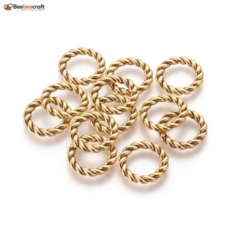 Beebeecraft 20pcs Tibetan Style Linking Rings Circle Frames Lead Free Antique Golden 19x2mm for Jewelry Making