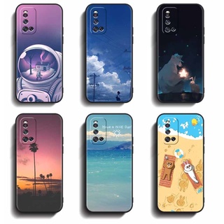 Softcase VIVO 1933 V19 ป้องกันการแตกร้าว เคส TPU คุณภาพสูง ป้องกันเต็มรูปแบบ ซิลิโคนยาง สีดํา เคส