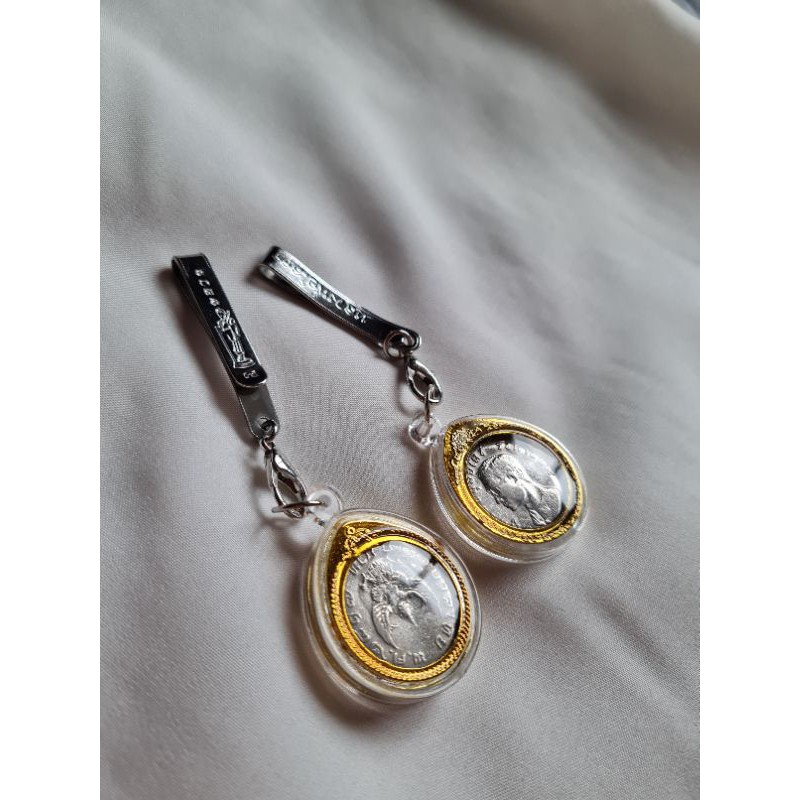 เหรียญบาทพญาครุฑ ปี 2517 (พร้อมใช้) กรอบ+แหนบ