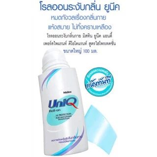 💚ขายถูกที่สุด แท้💯 💦Mistine Uniq Roll-on. มิสทิน ยูนีค โรลออน ลดการเกิดเหงื่อ ระงับกลิ่นกาย มี 2 ขนาดให้เลือก (1 ขวด)