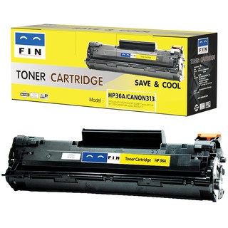 ตลับหมึกฟิน HP CB436A (36A) สำหรับ M1552, P1505 ตลับหมึกเลเซอร์ดำ FIN