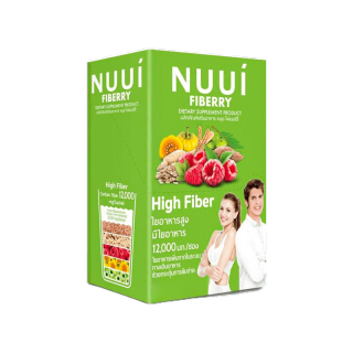 NUUI Fiberry หนุย ไฟเบอร์รี่ [10 ซอง - สีเขียว] ใยอาหารสูง