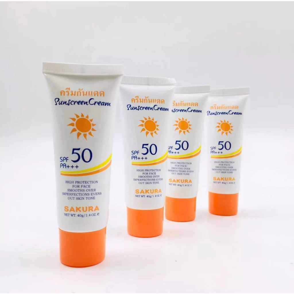 S-1407 Sasimi ครีมกันแดด ยูวี ซันสกรีน สกินแคร์ ครีม SPF50 PA+++ 40กรัม กันแดดครีมบางเบา thumbnail 8