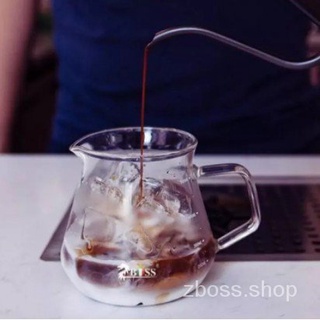 แก้วดริปกาแฟ รองดริปกาแฟสด Coffee Pot ZB-FG4 แก้วทนความร้อน 400 ml มีพร้อมส่ง