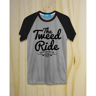 เสื้อยืด Tweed Ride สีเทาอ่อน/แขนดำ แบรนด์ VERz