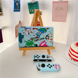 Nintendo Switch OLED เคส【CRAYON SHINCHA N】เคส TPU ซิลิโคน เกมคอนโซล กันกระแทก ที่จับป้องกัน เคสนิ่ม