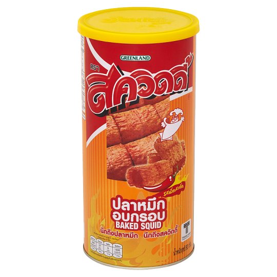 ถูกที่สุด✅ สควิดดี้ ปลาหมึกอบกรอบ รสเผ็ดสะเด็ด 90กรัม Squidy Hot & Spicy Flavour Baked Squid 90g