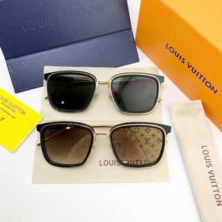 LOUIS VUITTON LV SATELLITE SUNGLASSES แว่นตากันแดดแบรนด์หลุยส์วิตตอง เลนส์ปรอทสีน้ำตาลโลโก้ โมโนแกรม ขอบสีทอง