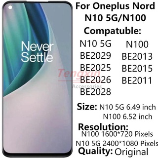 อะไหล่หน้าจอสัมผัสดิจิทัล LCD พร้อมกรอบ สําหรับ Oneplus Nord N10 5G 6.49 นิ้ว Nord N100 6.52 นิ้ว