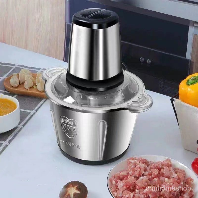 [K031]เครื่องปั่น 2ลิตร สแตนเลส 4ใบมีด แบบครัวเรือน