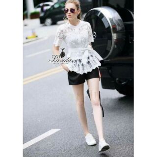 เสื้อลูกไม้+กางเกง