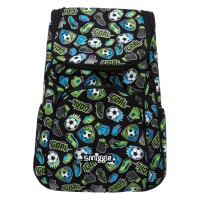 Auth Smiggle Poppin Access Backpack Big Backpack - Black Football