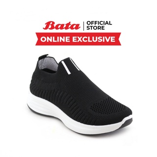 Bata (Online Exclusive) บาจา รองเท้าสนีคเคอร์ รองเท้าผ้าใบ เสริมส้น สูง 2.5 นิ้ว สำหรับผู้หญิง รุ่น A12 สีดำ 5806003