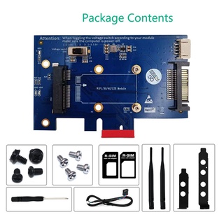 R* อะแดปเตอร์ USB Mini PCI-E เป็น PCIE 1X พร้อมช่องซิม สําหรับ WiFi 3G 4G LTE