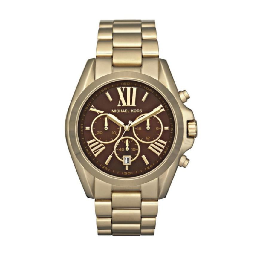 Michael Kors นาฬิกาผู้หญิง Bradshaw Gold-Tone Chronograph รุ่น MK5502 (สีทอง)