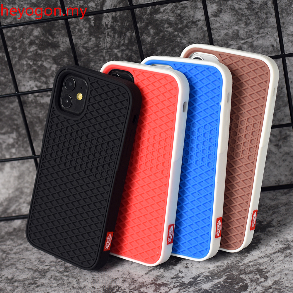 Van-s เคสโทรศัพท์มือถือ ยางซิลิโคนนิ่ม ลายรองเท้าวาฟเฟิล สําหรับ Apple iPhone 12 11 Pro Max 12mini