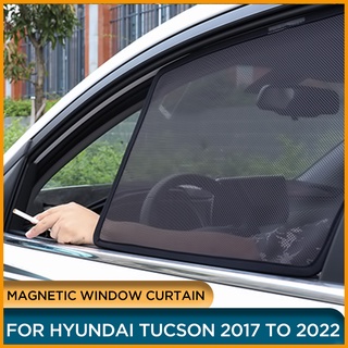 ม่านบังแดดแม่เหล็ก ติดหน้าต่างรถยนต์ สําหรับ Hyundai Tucson 2020 2019 Tucson 2017 2018