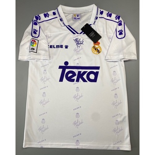 เสื้อบอล ย้อนยุค รีล มาดริด เหย้า Retro Real Madrid Home เรโทร คลาสสิค 1994-96