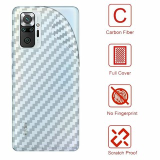 ฟิล์มกันรอย เคฟล่า  Redmi Note 10 Pro /Note 10 5G  ฟิล์มกันรอยด้านหลัง  Carbon Fiber Back Skin Protector