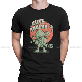 เสื้อยืดวินเทจเสื้อยืด ผ้าฝ้าย พิมพ์ลาย Cthulhu Mythos น่ารัก โอเวอร์ไซซ์ สไตล์ฮาราจูกุ สําหรับผู้ชายS-5XL